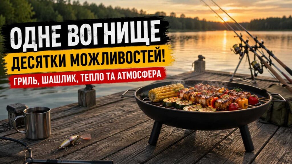 Одне вогнище – десятки можливостей: гриль, шашлик, тепло та атмосфера для відпочинку на природі