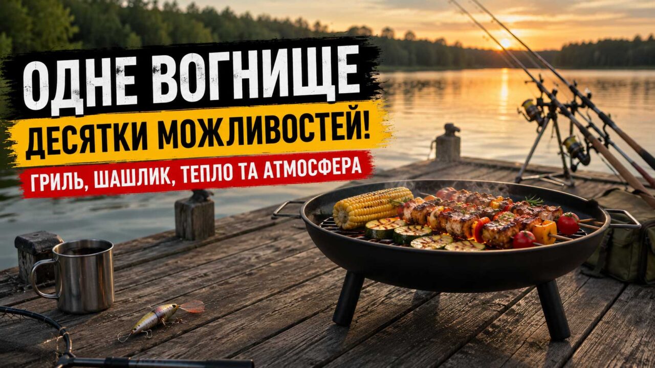 Одне вогнище – десятки можливостей: гриль, шашлик, тепло та атмосфера для відпочинку на природі