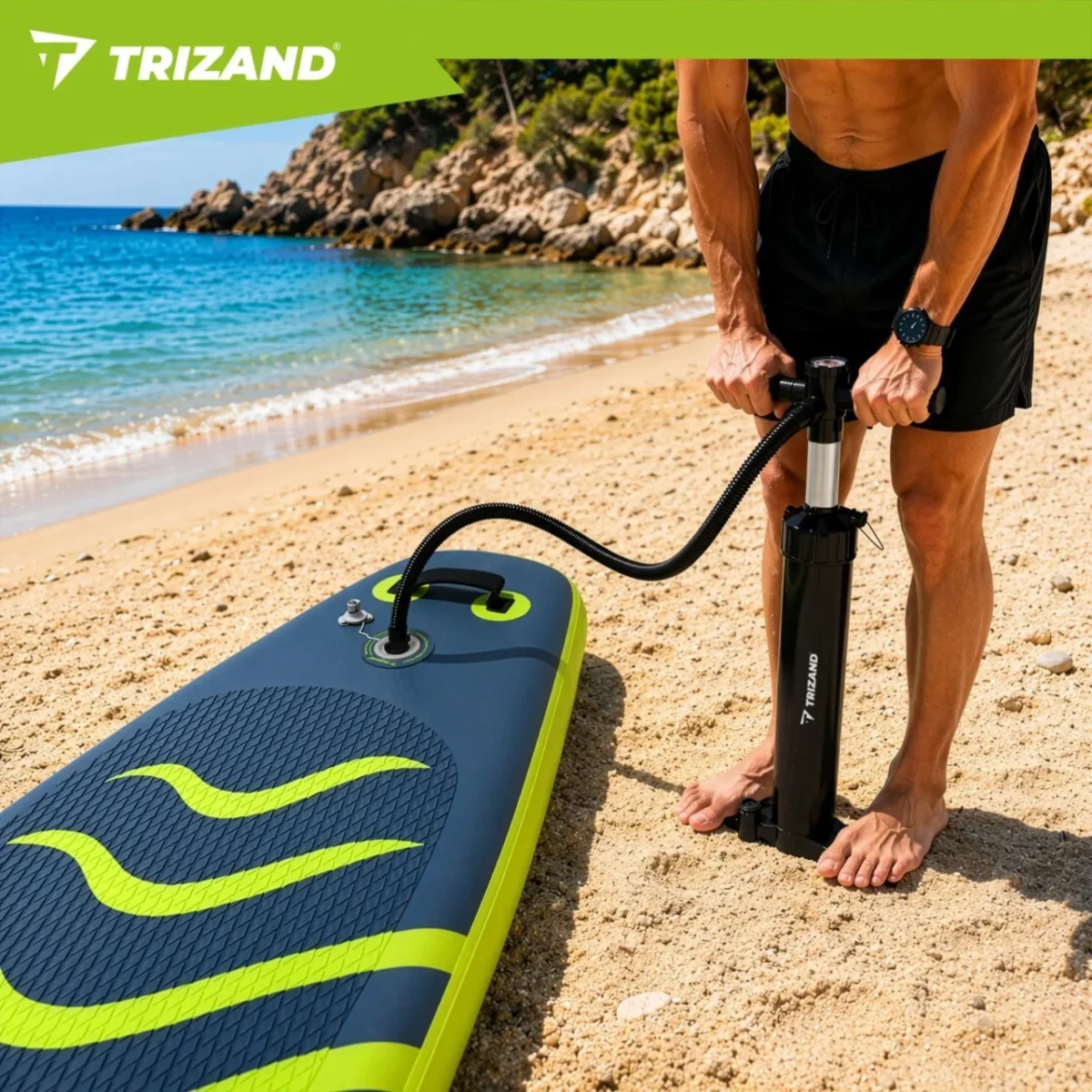 Cапборд SUP-дошка Trizand 27785 350см з веслом, насосом та аксесуарами