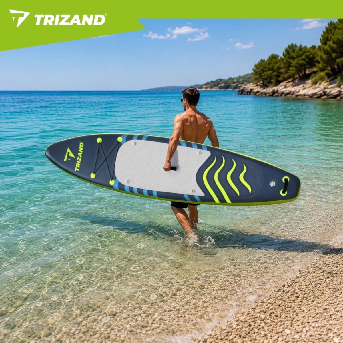 Cапборд SUP-дошка Trizand 27785 350см з веслом, насосом та аксесуарами