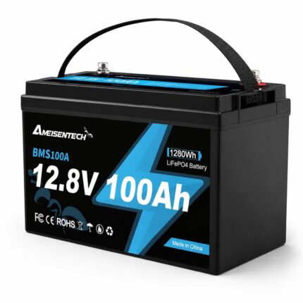 LiFePO4 акумулятор Ameisentech акумуляторна батарея 12.8V 100Ah з BMS 100A