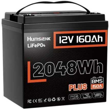 Акумулятор LiFePO4 Humsienk PLUS 12V 160Ah 150A BMS