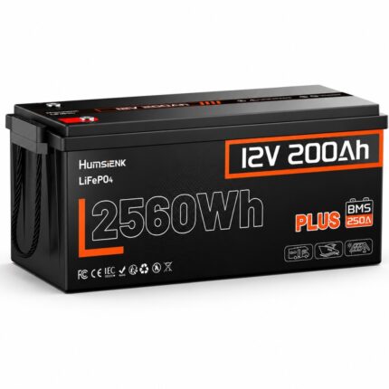 Акумулятор LiFePO4 Humsienk PLUS акумуляторна батарея 12V 200Ah 250A BMS HS12V200AH250PLU