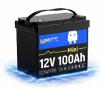 Акумулятор LiFePO4 WattCycle MINI акумуляторна батарея 12V 100Ah BT IP65 BMS 100A