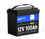 Акумулятор LiFePO4 WattCycle MINI акумуляторна батарея 12V 100Ah BT IP65 BMS 100A