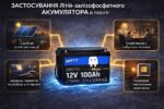 Акумулятор LiFePO4 WattCycle MINI акумуляторна батарея 12V 100Ah BT IP65 BMS 100A